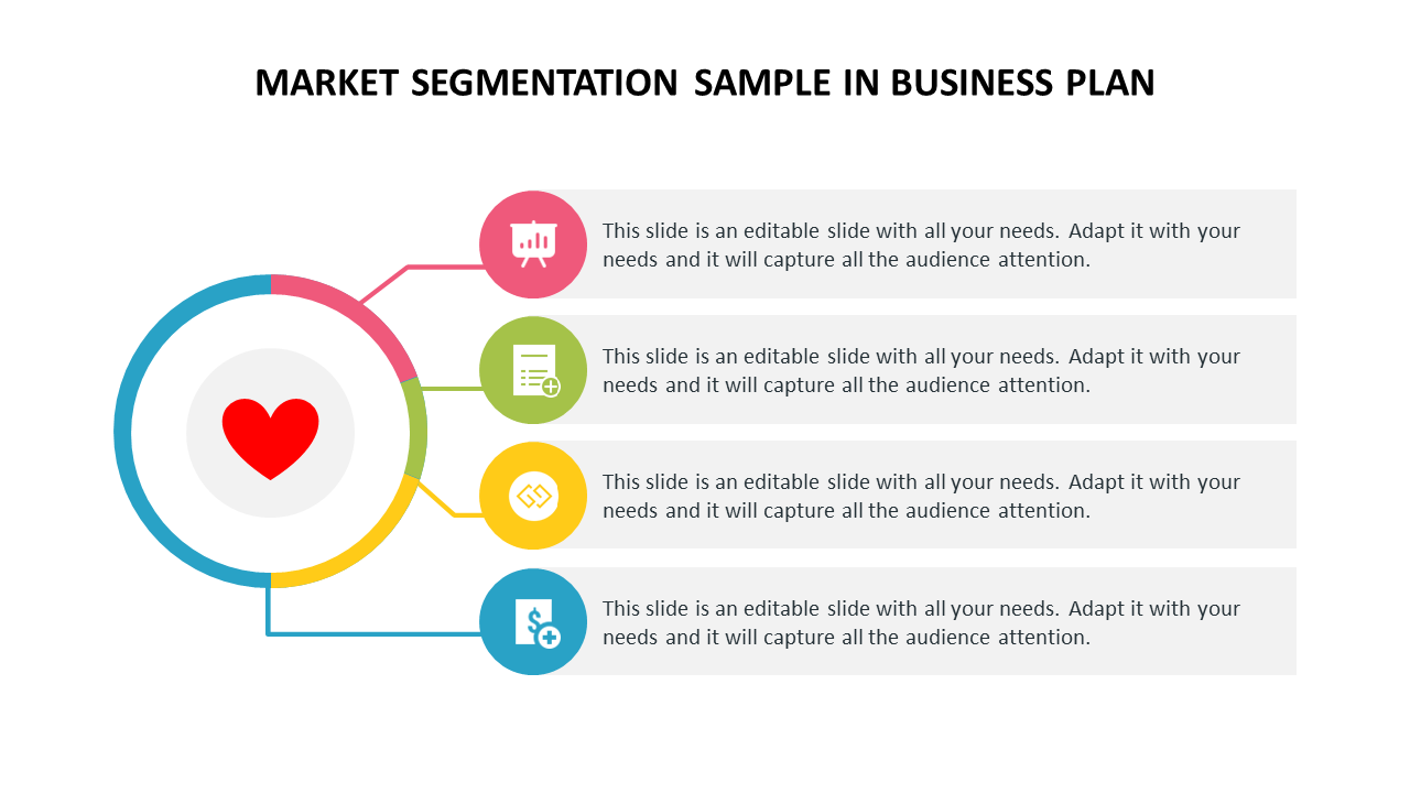 market segmentation sample in business plan
